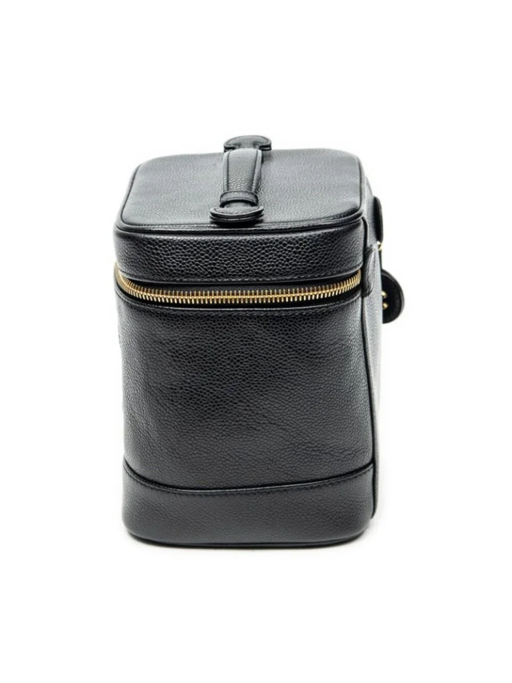 Chanel Timeless Tall Vanity Case Black Caviar Leather